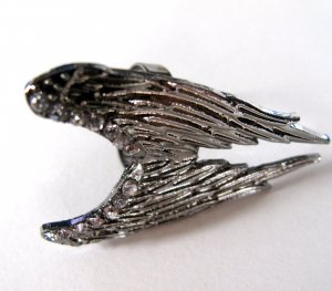 Angel Wings Ring (Dark Silver)