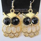 Small Owl Earrings (Gold)
