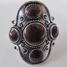 Four Stone Ring (Maroon)