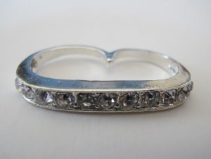 Double Finger Rhinestone Ring