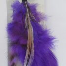 Feather Hair Extension Clip (Purple)