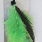 Feather Hair Extension Clip (Green)