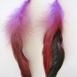 Large Feather Earrings (Purple)