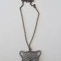 Panther Necklace (Dark Silver Rhinestones)