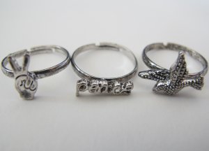 Peace & Dove Rings