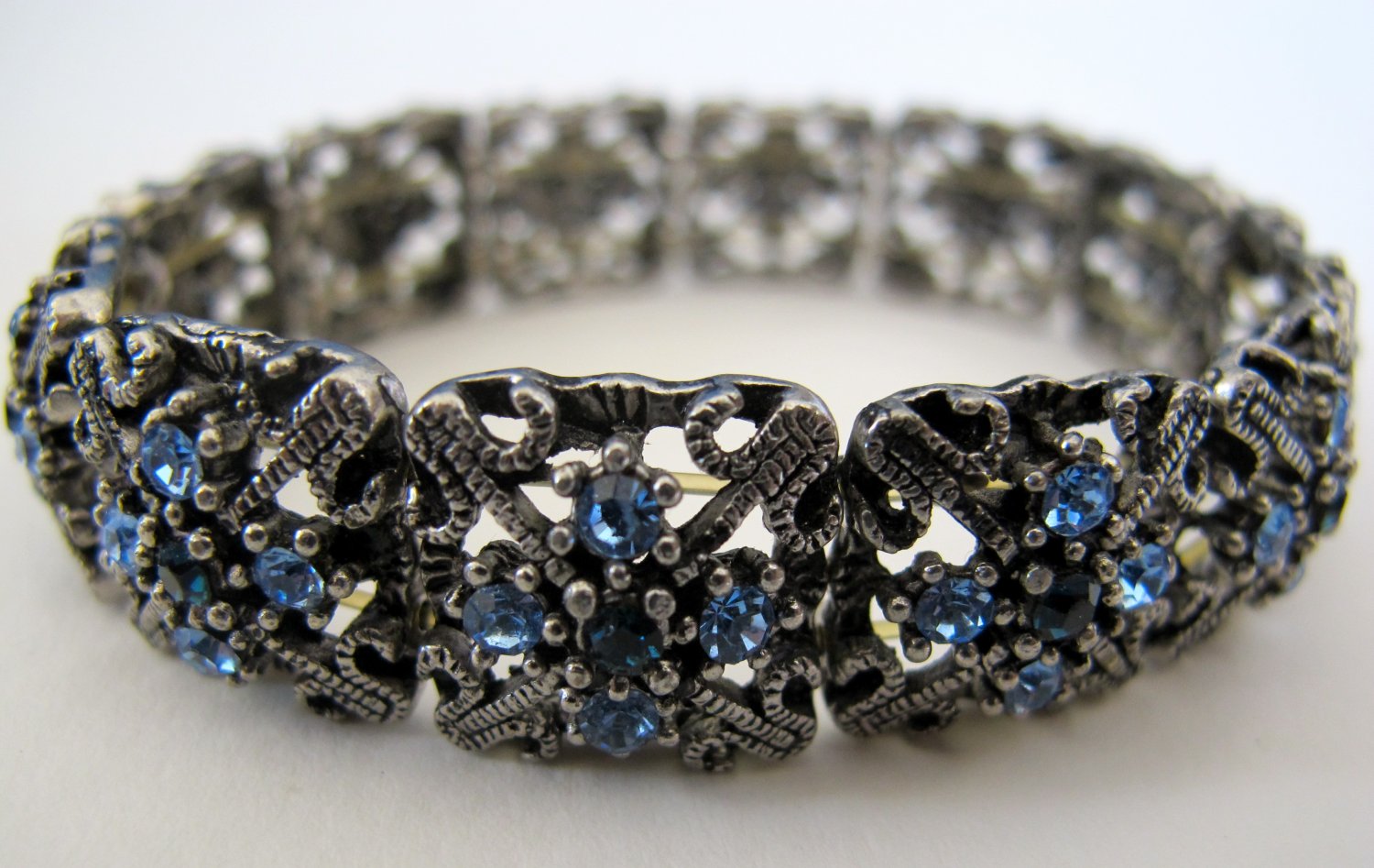 Blue Rhinestone Bracelet