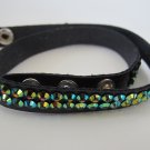 Double Wrap Rainbow Rhinestone Bracelet