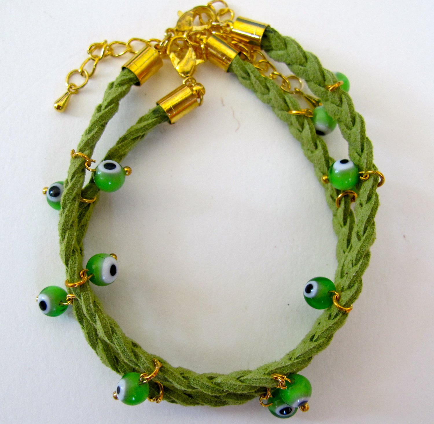 Evil Eye Bracelet (Green)