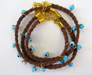 Evil Eye Bracelet (Brown)