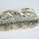 Double Finger Feather Ring (Gold)