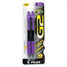 Pilot G2 Gel Ink Rolling Ball Pen, 2-pack (#31052 Purple Ink, Fine Point)
