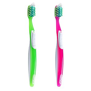 Oral-B CrossAction Vitalizer Toothbrush Value Pack 75 Soft (Green/Pink)