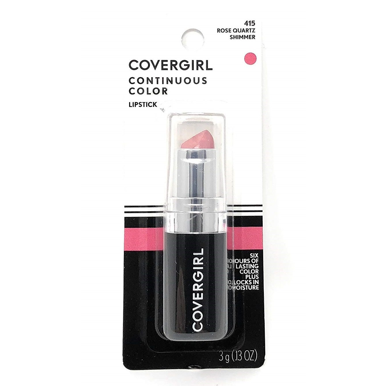 CoverGirl Continuous Color Lipstick, 415 Rose Quartz Shimmer
