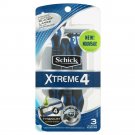 Schick Xtreme4 Men's Disposable Razors, 3ct (4 Titanium Coated Blades)