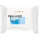L'Oreal Paris Ideal Clean Makeup Removing Towelettes, 25 Cloths (Facial Wipes)