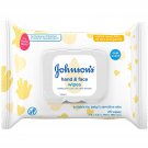 Johnson's hand & face wipes, 25 baby wipes
