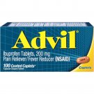 Advil Ibuprofen Tablets, 200 mg Pain Reliever / Fever Reducer (NSAID), 100 Coated Caplets