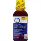 Signature Care Nighttime Severe Cold & Flu Relief, 12 Fl Oz (Compare to Vicks Nyquil)