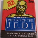1983 Topps Star Wars ROTJ C3PO Unopened Wax Pack