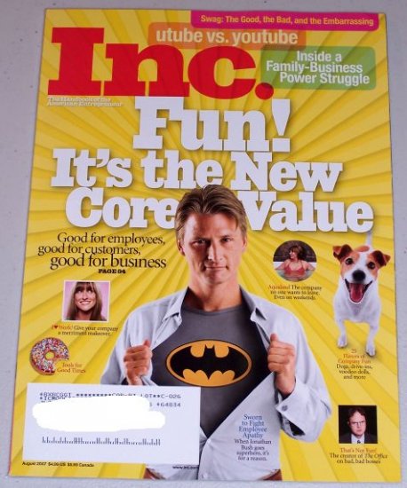 August 2007 INC. Magazine Back Issue Jonathan Bush Batman