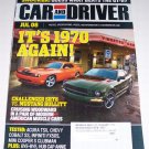 CAR and DRIVER Magazine July 2008 Back Issue Dodge Challanger SRT8