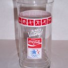 Enjoy COCA COLA Coke Drinking Glass 1980 Los Angeles Olympics
