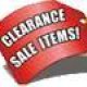 $ CLEARANCE ITEMS $