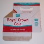 RC Royal Crown Cola 10oz Red Teal Cardboard Soda Carton Carrier