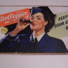 Tin Dr Pepper Soda Metal Sign Factory Wrapped 10x17