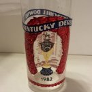 1982 Kentucky Derby Commerative Glass Genuine Risk Red Dot Version