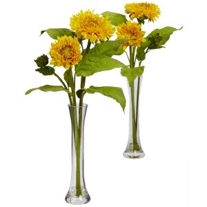Sunflower w/Bud Vase (Set)
