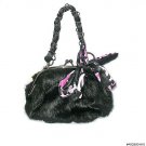 Black Faux Fur Tote