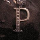 Letter P Initial Necklace