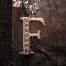 Letter F Initial Necklace