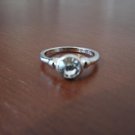 Slimband Ring w/ Diamante, size 7.