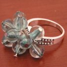Blue-Bubble Group Ring, size 9.