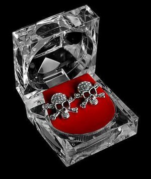 Silver Skull & Cross Bones Earrings