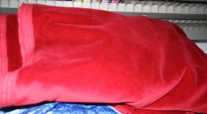Red Cotton Velvet