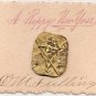Victorian Calling Cards - Metal Charm Hand Signed