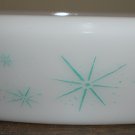 Vintage Glasbake Starlight Pattern Divided Bowl