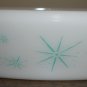 Vintage Glasbake Starlight Pattern Divided Bowl