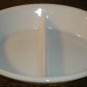 Vintage Glasbake Starlight Pattern Divided Bowl