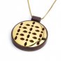 Chocolate and Gold Ion Plated Steel Pendant