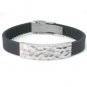Leather and Stainless Steel Bracelet
