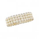 Cultured White Pearl & Sterling Silver Bracelet