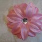 5 inch Flower on  Alligator clip - Pink