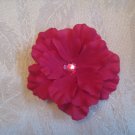 3.5 inch Geranium Alligator clip - Hot pink
