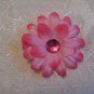 2 inch Daisy with gem center -hot pink