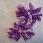 2.5 inch Korker hair clips - set of 2 - purples