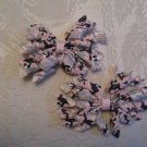 2.5 inch Korker hair clips - set of 2 - pink camo